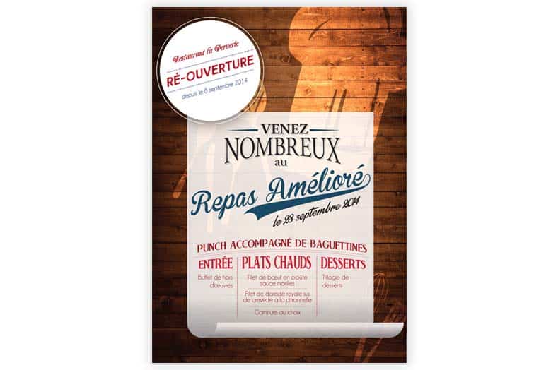 Affiche Repas d'entreprise CCAS©ID Graphik