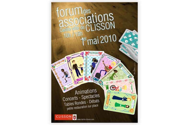 Affiche Forum des Association 2010 Marie de Clisson©ID Graphik