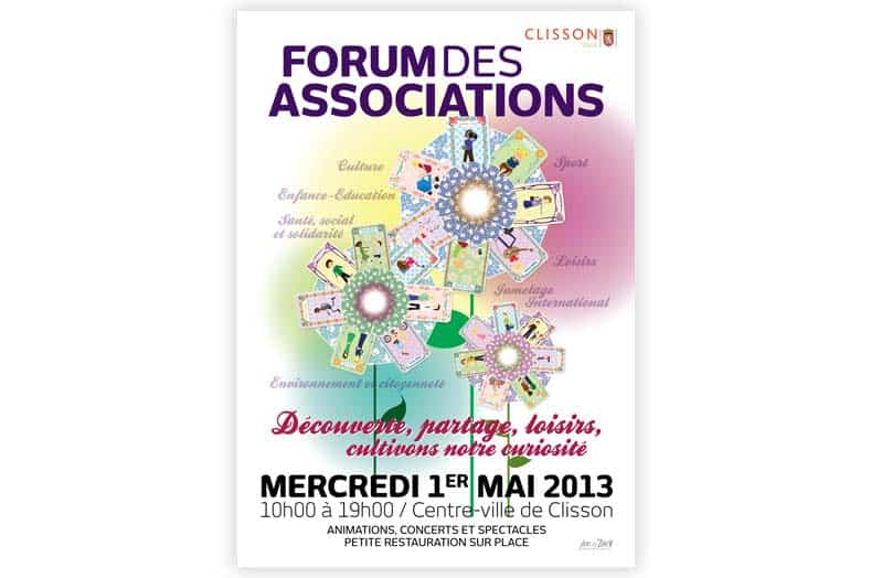 Affiche Forum des Association 2013 Marie de Clisson©ID Graphik