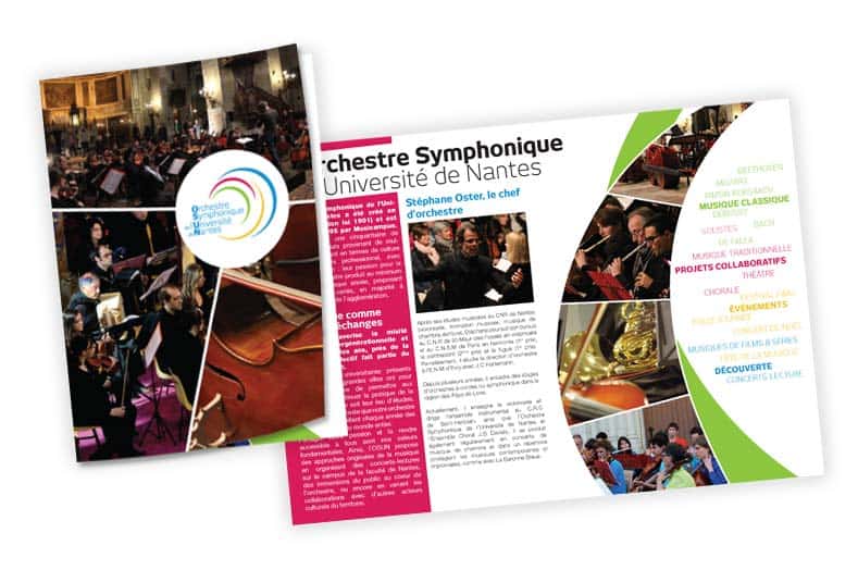 Flyer OSUN Orchestre Symphonique de l'Université de Nantes©ID Graphik